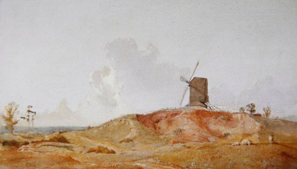 Egy sussexi malom, egy nyári délután alkotó: John Samuel Raven