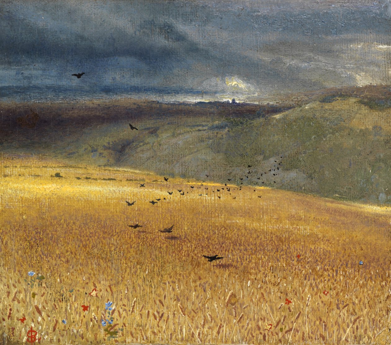 Búzamező alkotó: John Samuel Raven