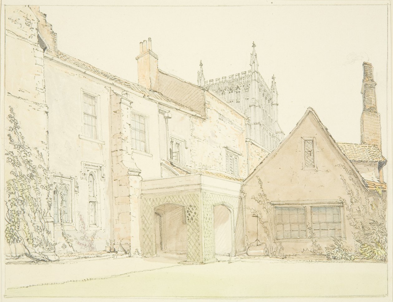 South Front Prebendal House Lower College Greenben alkotó: John Sanders
