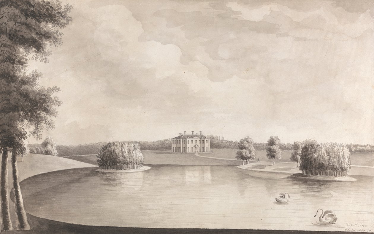 Sundorne kastély, Shrewsbury közelében, Shropshire alkotó: John Sanders