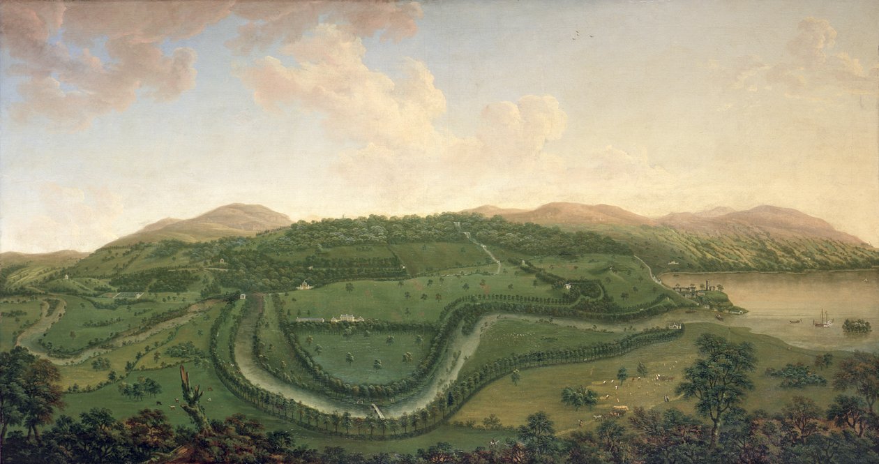 Taymouth északról, 1755 alkotó: John Sanger