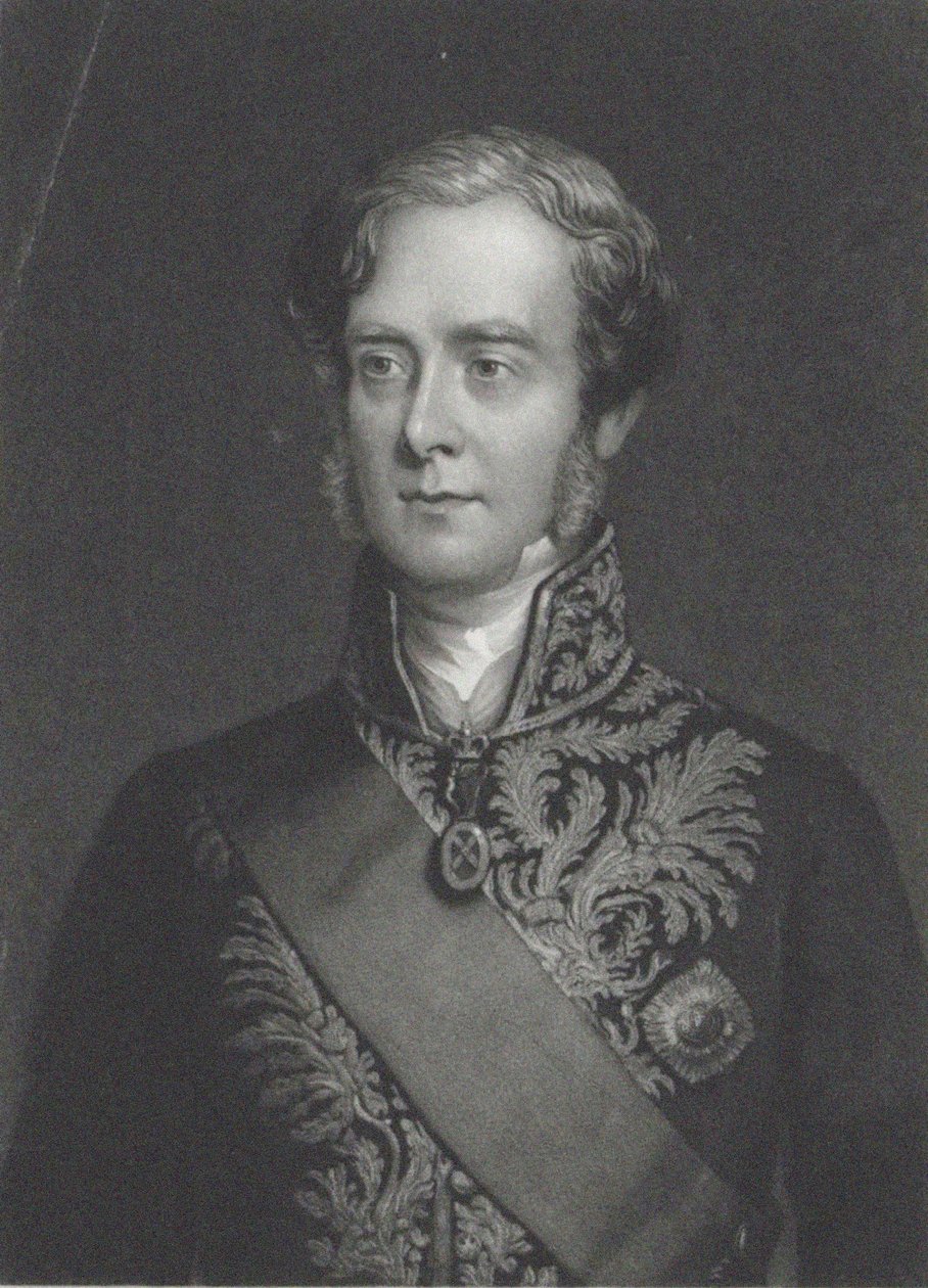 George Villiers, Clarendon 4. grófjának portréja 1800-1870. alkotó: John Sartain