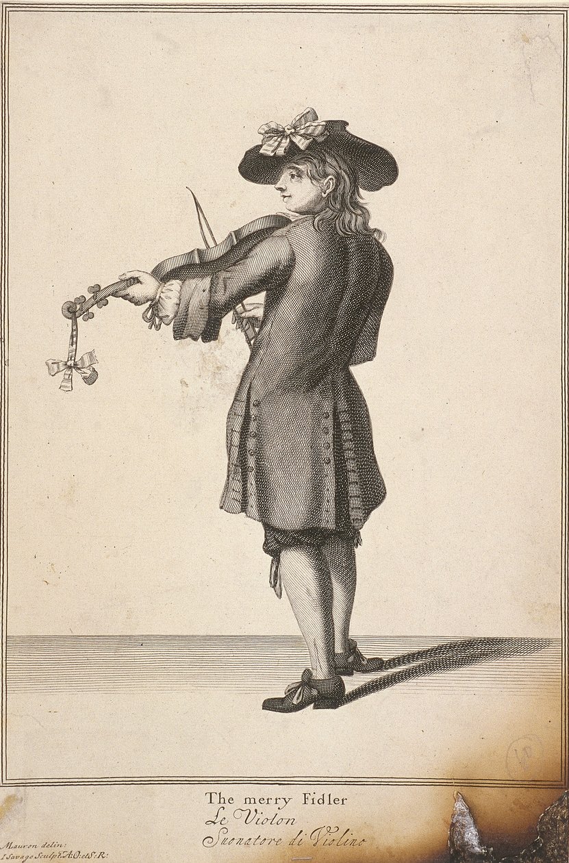 „A vidám Fidler”, Cries of London, 1688 alkotó: John Savage