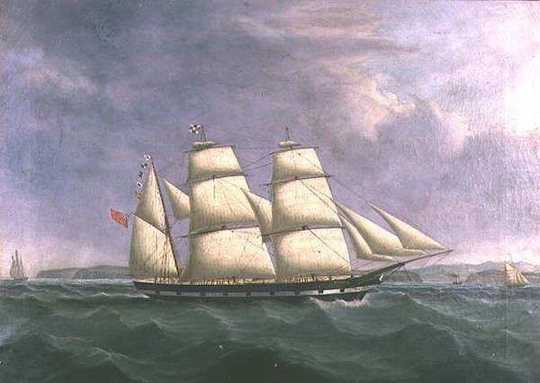A Barque "Norfolk" Corknál alkotó: John Scott