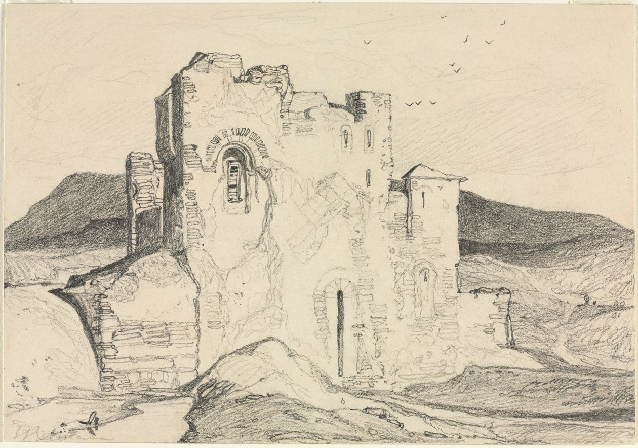 Egy kastély Normandiában alkotó: John Sell Cotman