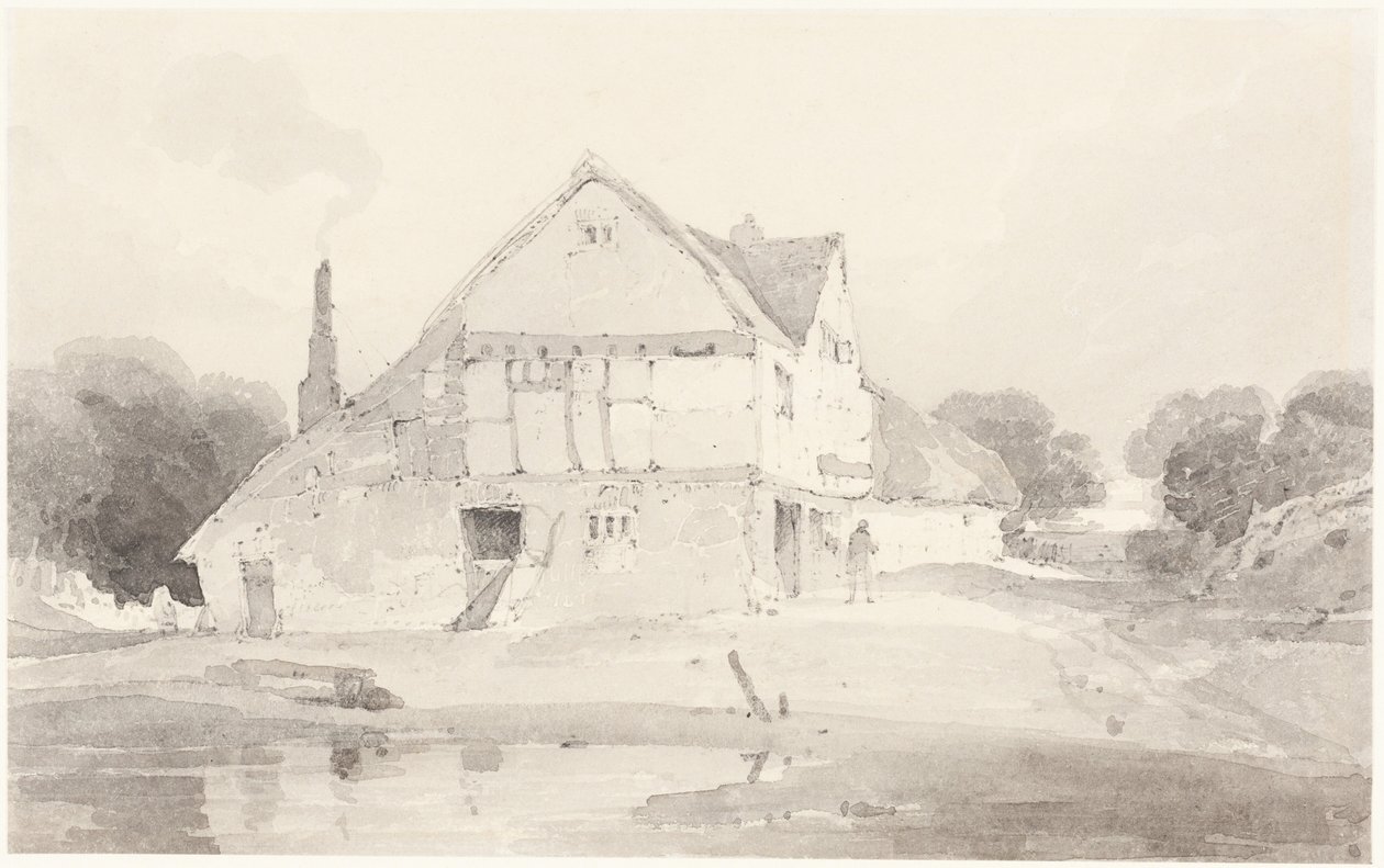 Egy vidéki ház Dorkingben, Surreyben alkotó: John Sell Cotman