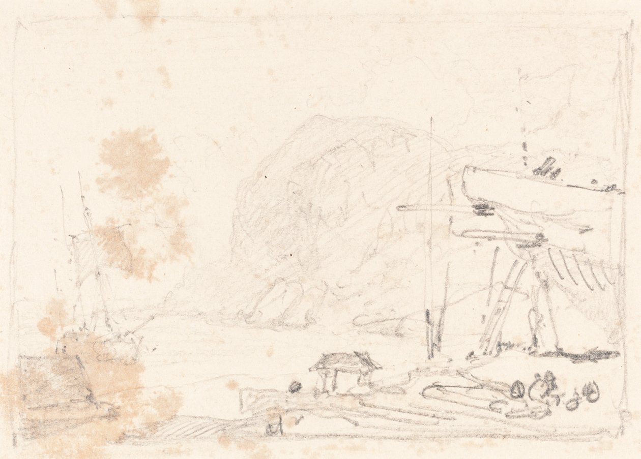 Száraz dokk alkotó: John Sell Cotman