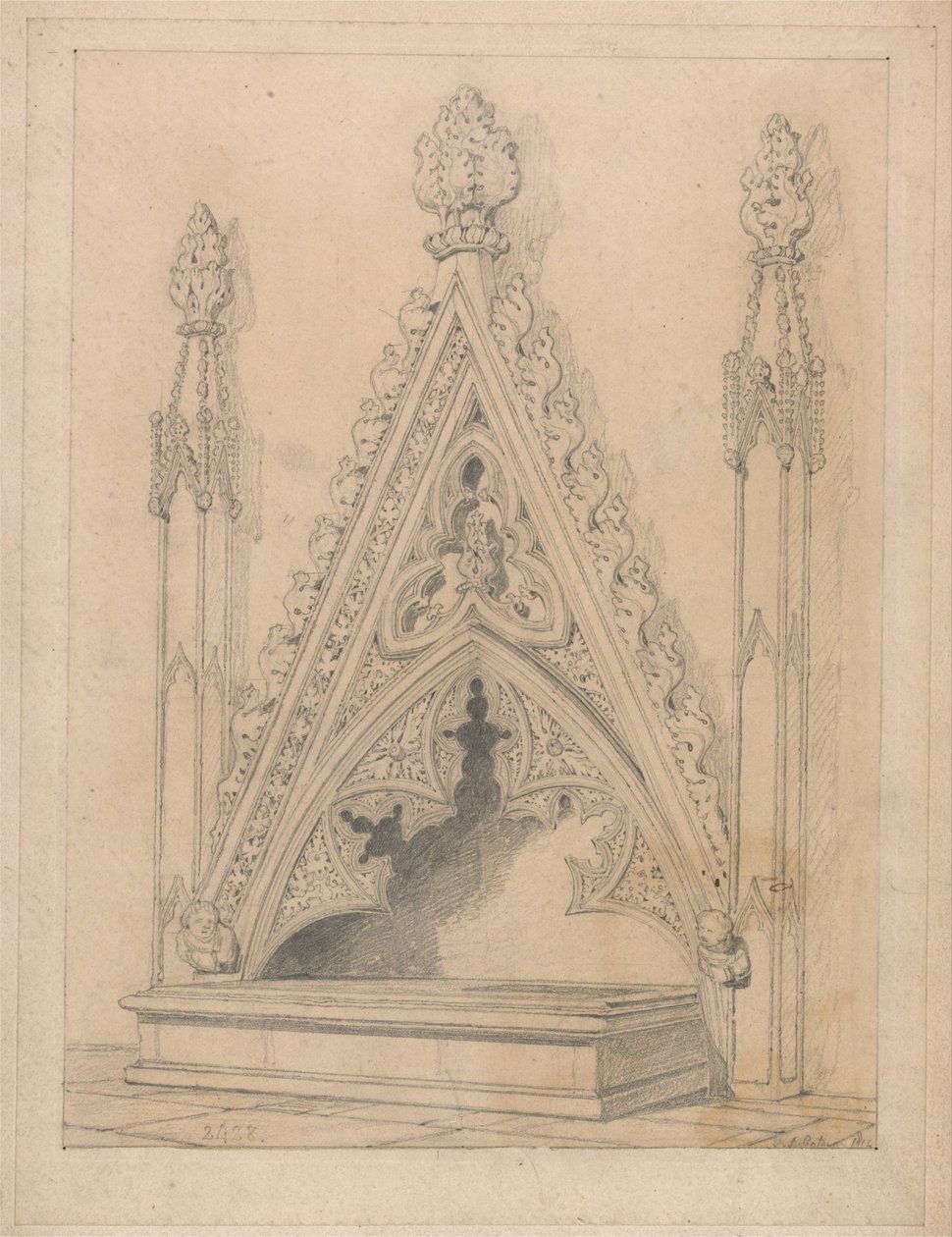 Emlékmű a Raveningham templomban, Norfolk alkotó: John Sell Cotman