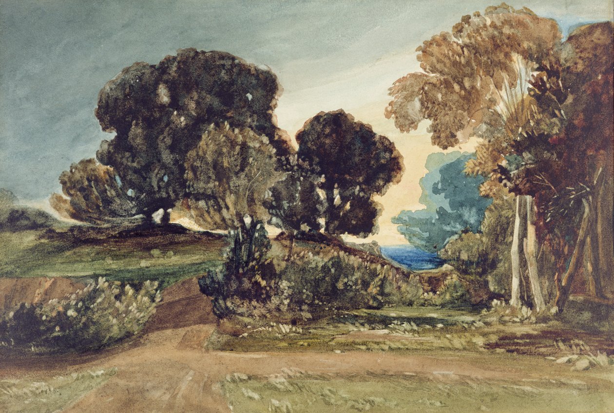 Erdős park (akvarell papíron) alkotó: John Sell Cotman
