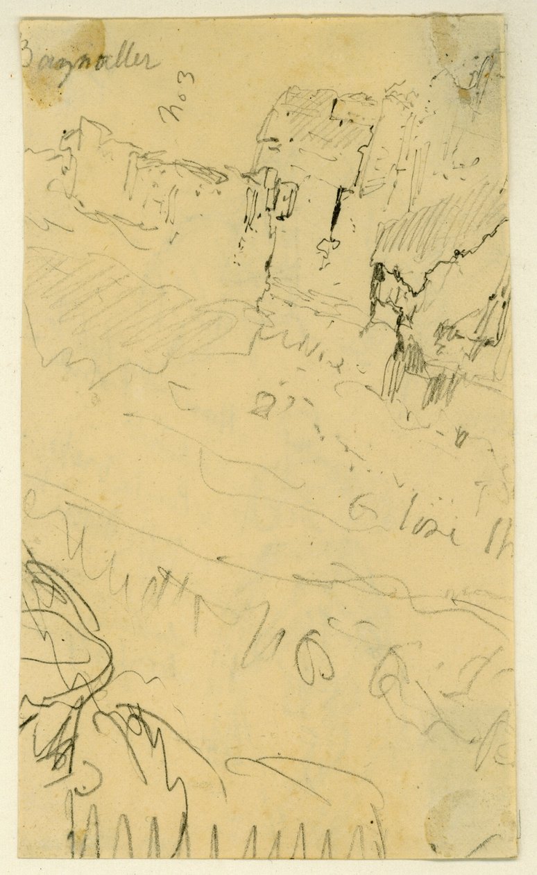 „Cars of the Orne”, 1817-22 körül (grafit papíron) alkotó: John Sell Cotman