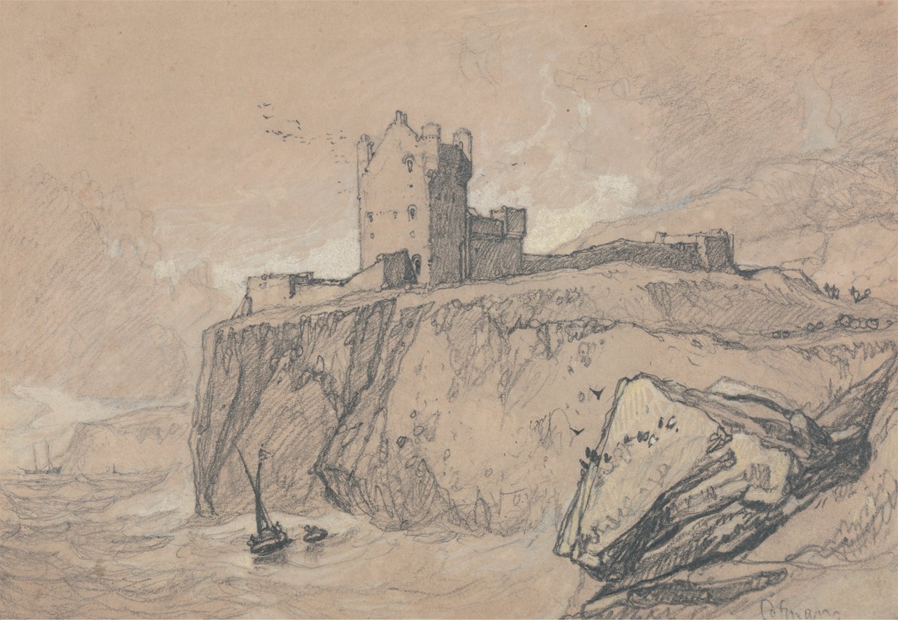Bamburgh kastély, Northumberland alkotó: John Sell Cotman