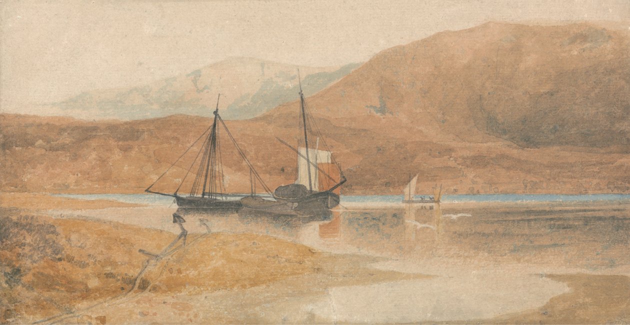 A barmouthi tölcsértorkolat a Cader Idrisszel, Észak-Wales alkotó: John Sell Cotman