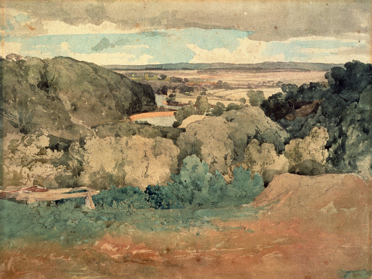 Barnard kastély a Towler Hillről (akvarell papíron) alkotó: John Sell Cotman