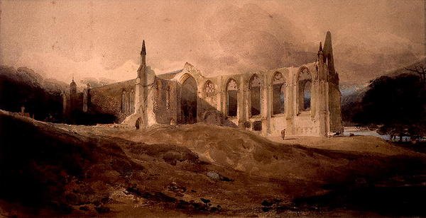 Bolton Abbey (akvarell papíron) alkotó: John Sell Cotman