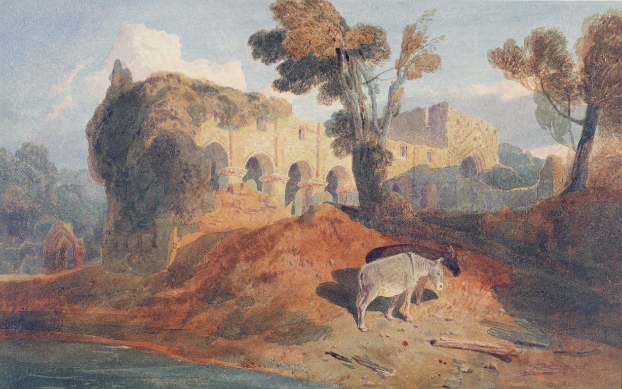 Buildwa Abbey (akvarell papíron) alkotó: John Sell Cotman