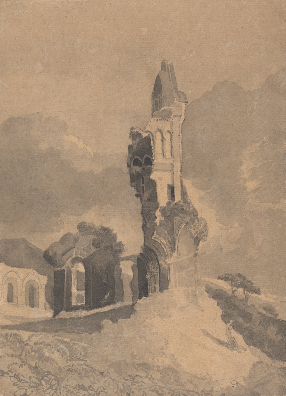 Byland apátság, Yorkshire alkotó: John Sell Cotman