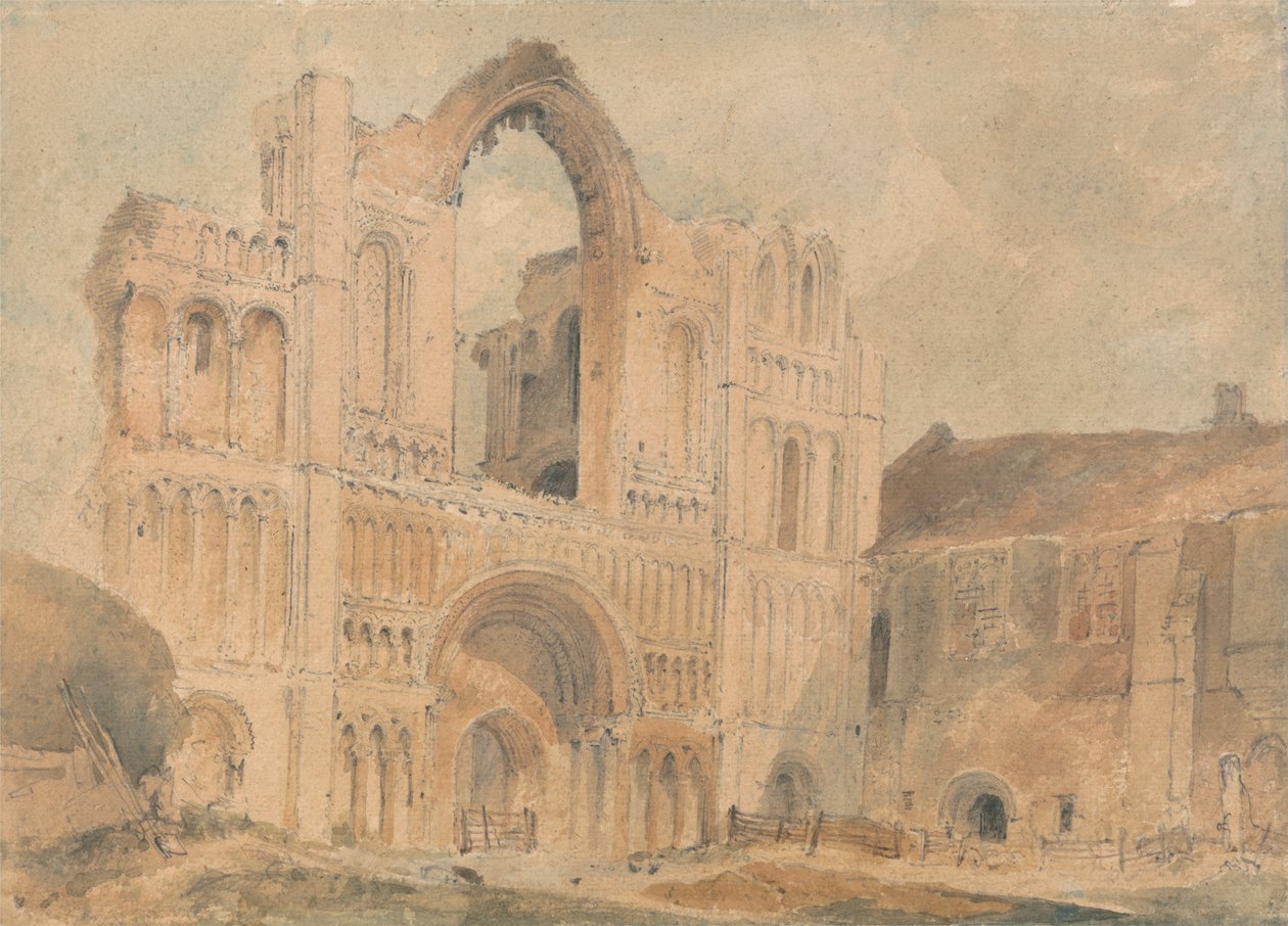 Castle Acre Priory, Norfolk, Nyugati Front alkotó: John Sell Cotman