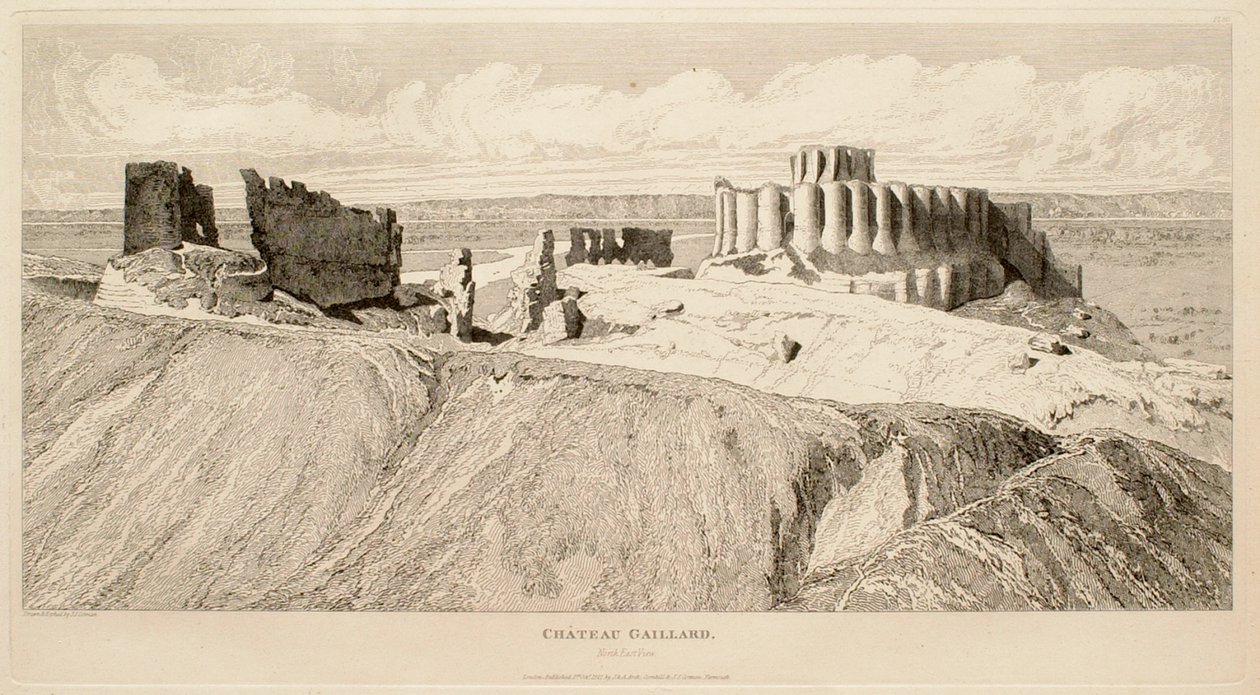 Château Gaillard (északkeleti kilátás) alkotó: John Sell Cotman