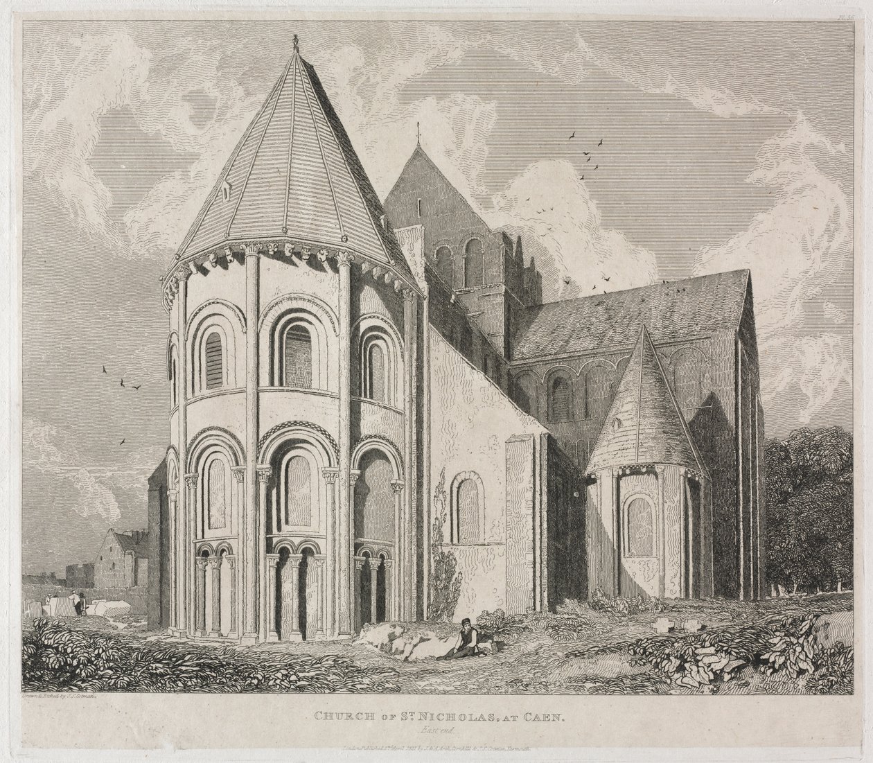 Szent Miklós-templom, Caen alkotó: John Sell Cotman