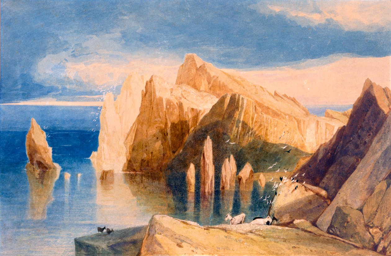 Szirtek Point Lorenzo északkeleti oldalán, Madeira, 1800-1840. alkotó: John Sell Cotman