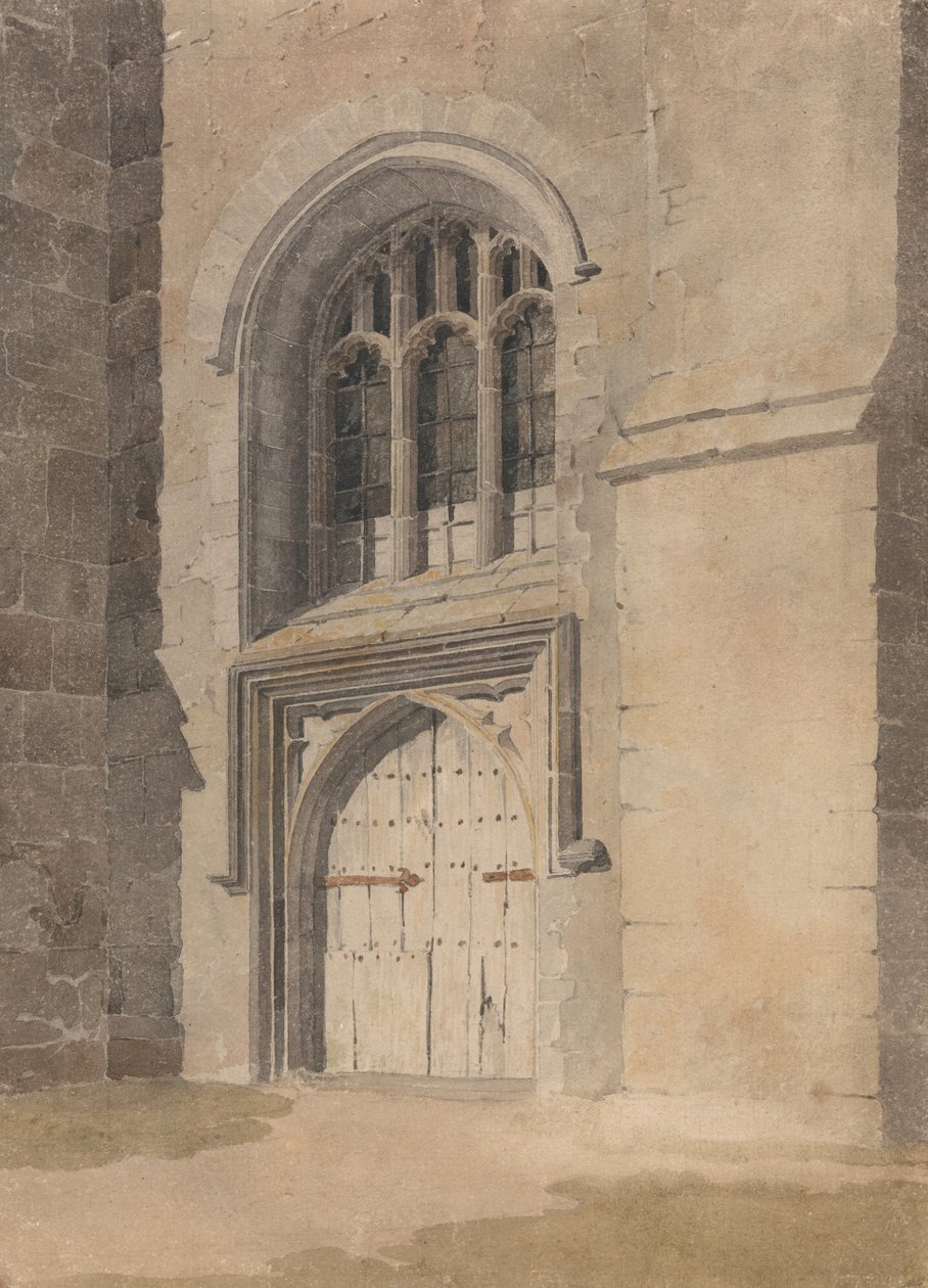 Egy templom ajtónyílása és ablaka alkotó: John Sell Cotman