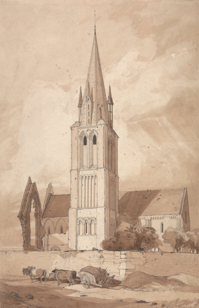 Douvres-templom, Normandia alkotó: John Sell Cotman