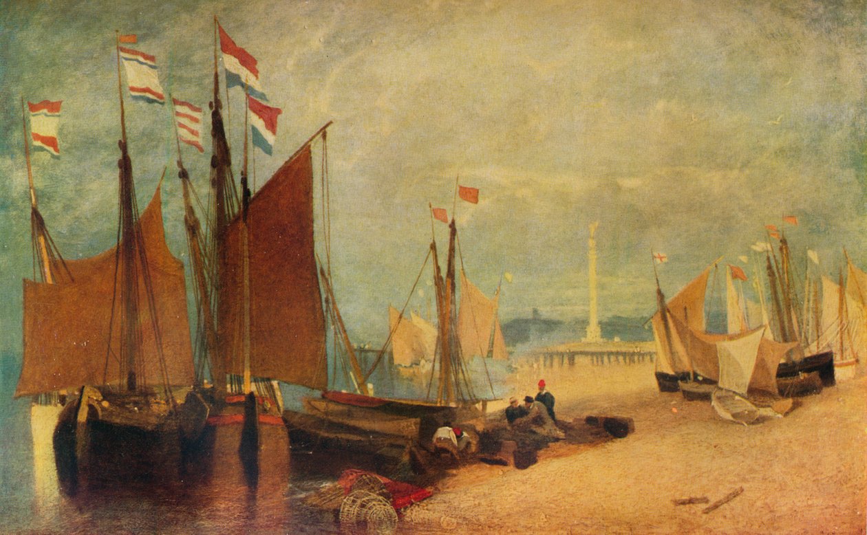 Holland hajók Yarmouth mellett, Díjak a háború alatt, c1823 1934 alkotó: John Sell Cotman
