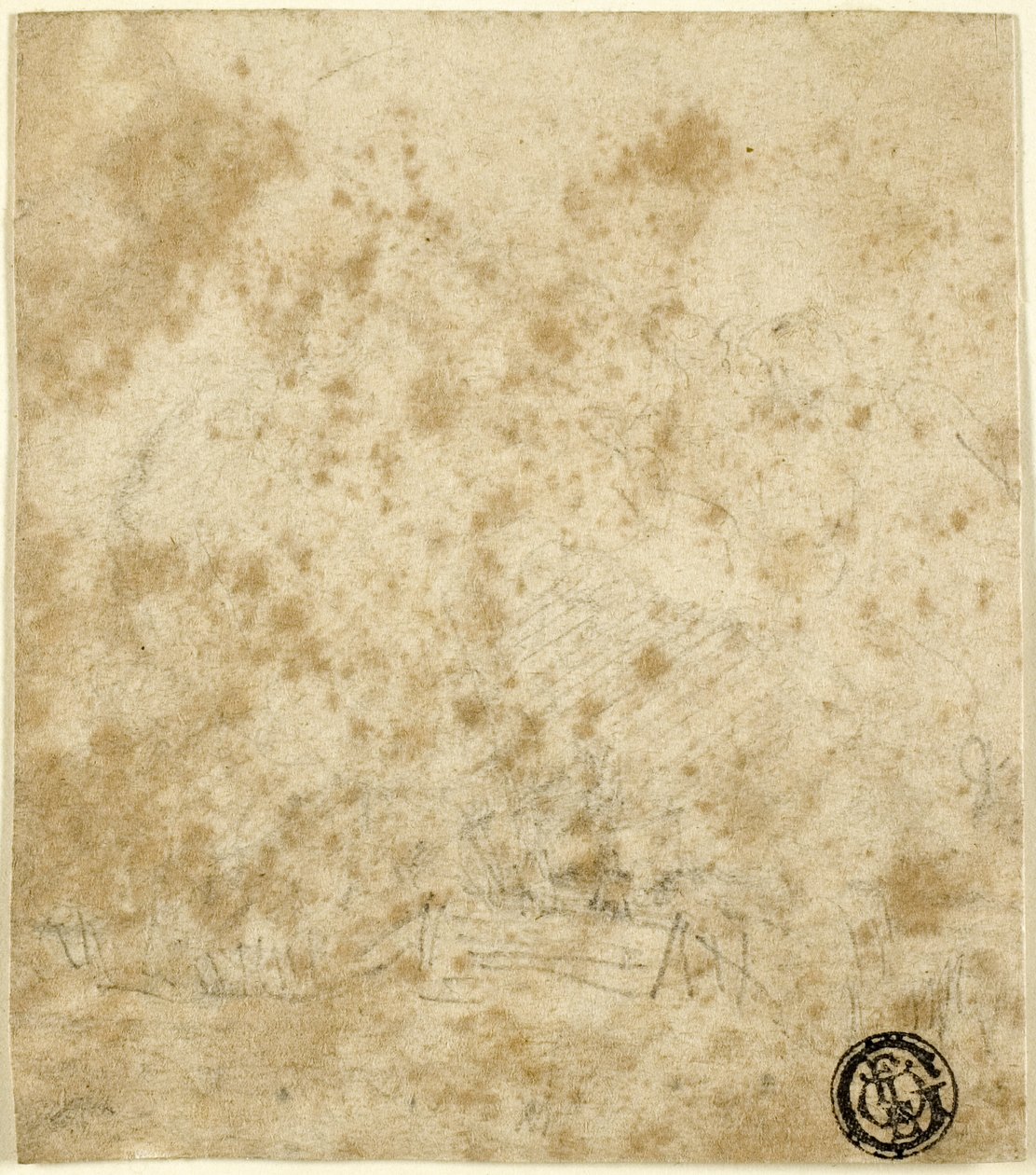 Olvashatatlan vázlat alkotó: John Sell Cotman