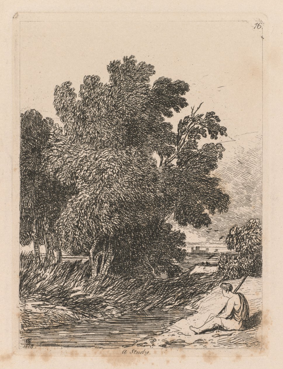 Tanulmányok könyve: 16. tábla, Egy tanulmány alkotó: John Sell Cotman