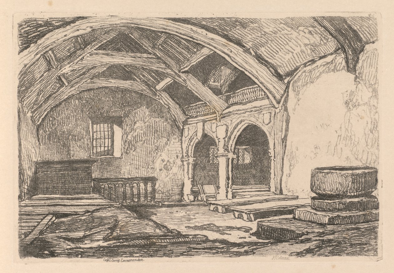 Tanulmányok könyve: Plate 42, Capel Carrig, Caernarvonshire alkotó: John Sell Cotman