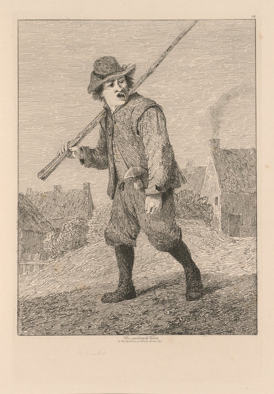 Liber Studiorum: 46. tábla, Vázlat Teniers után alkotó: John Sell Cotman