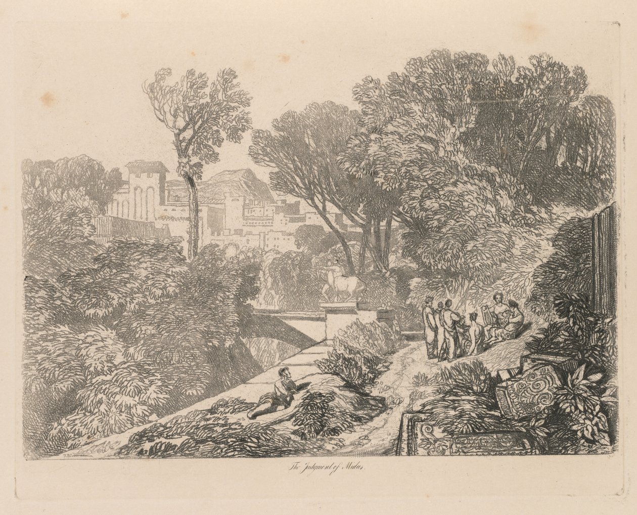 Liber Studiorum: 6. tábla, Midas ítélete alkotó: John Sell Cotman