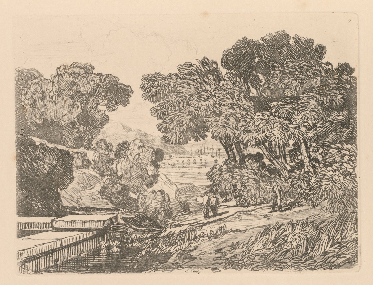 Tanulmányok könyve: 9. tábla, Egy tanulmány alkotó: John Sell Cotman