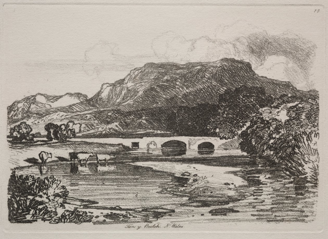 Tanulmányok könyve: Tan y Beolch, Észak-Wales alkotó: John Sell Cotman