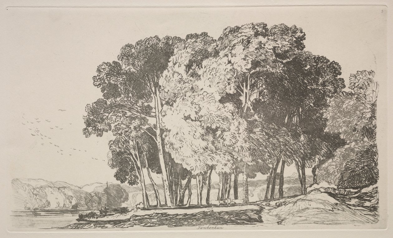 Tanulmányok könyve: Twickenham, 1838 alkotó: John Sell Cotman