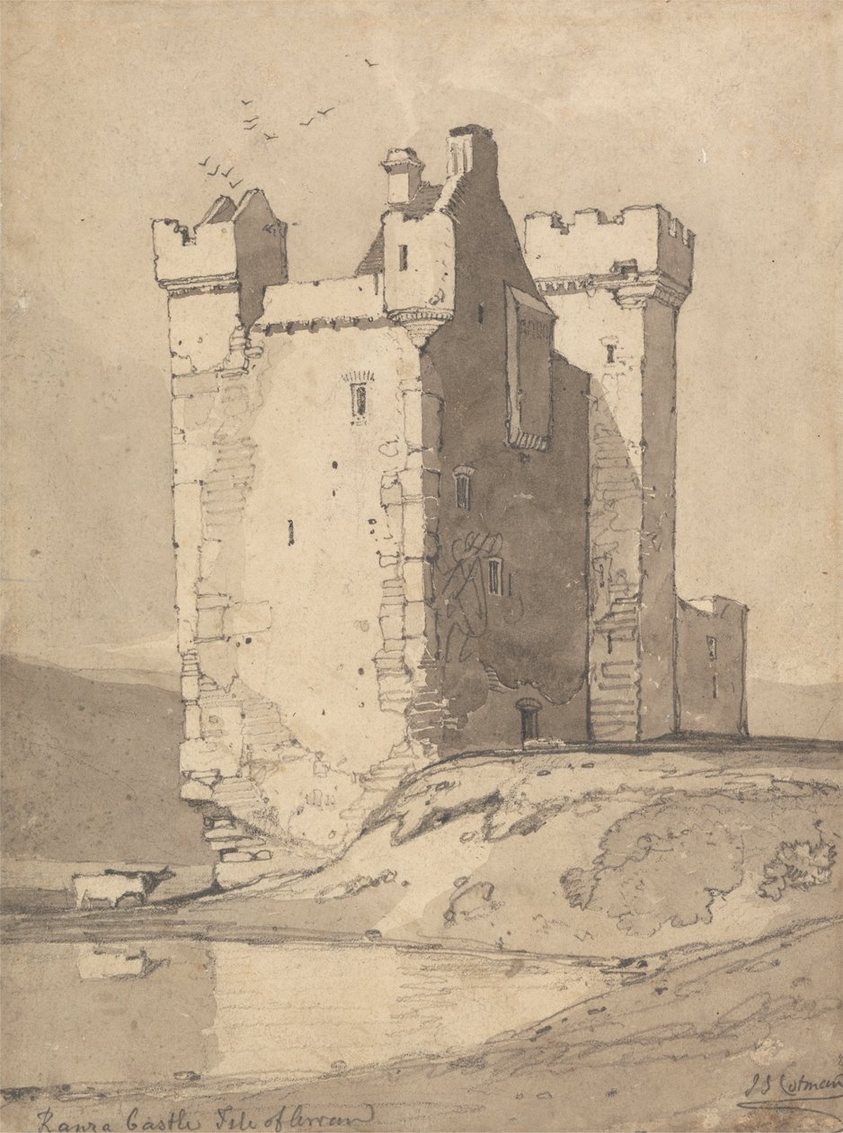 Loch Ranza kastély, Arran-sziget, Skócia alkotó: John Sell Cotman