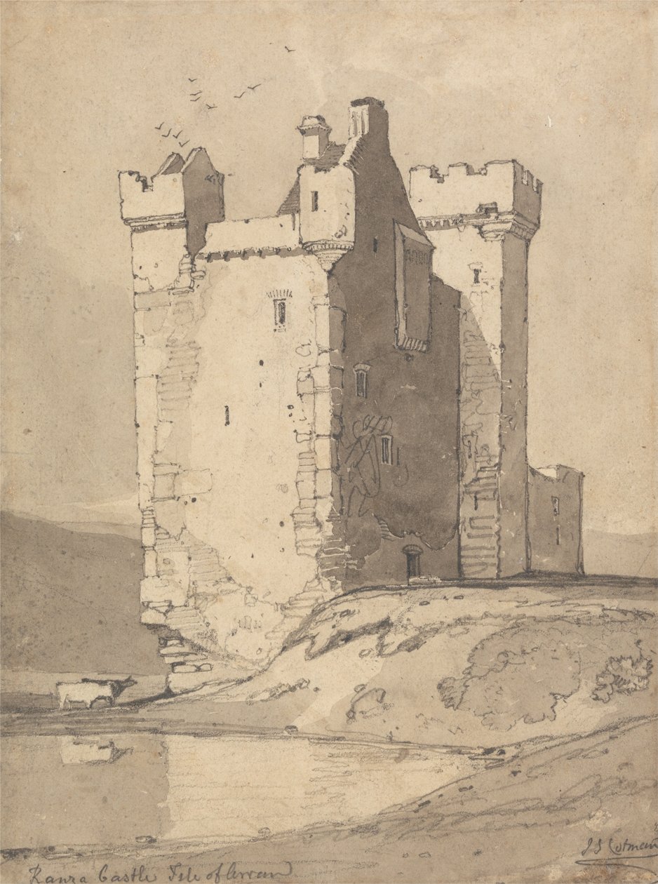 Loch Ranza kastély, Arran-sziget, Skócia alkotó: John Sell Cotman