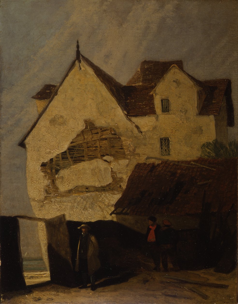 Régi házak Gorlestonban alkotó: John Sell Cotman