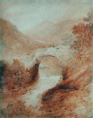 Pontaber, Glasllyn, Észak-Wales alkotó: John Sell Cotman