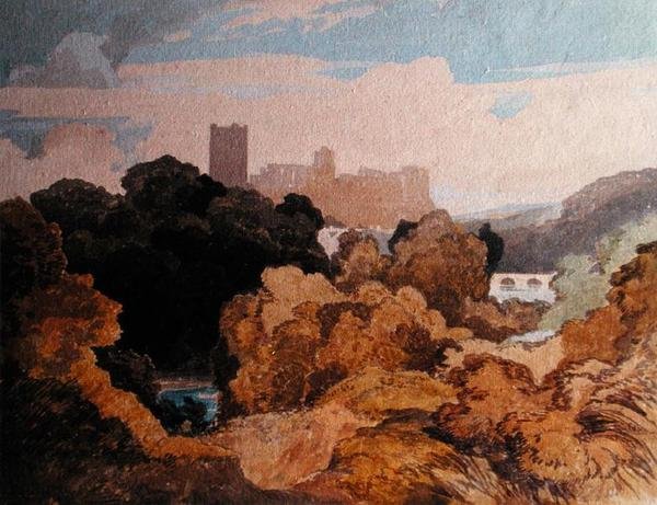 Richmond, Yorkshire (akvarell papíron) alkotó: John Sell Cotman