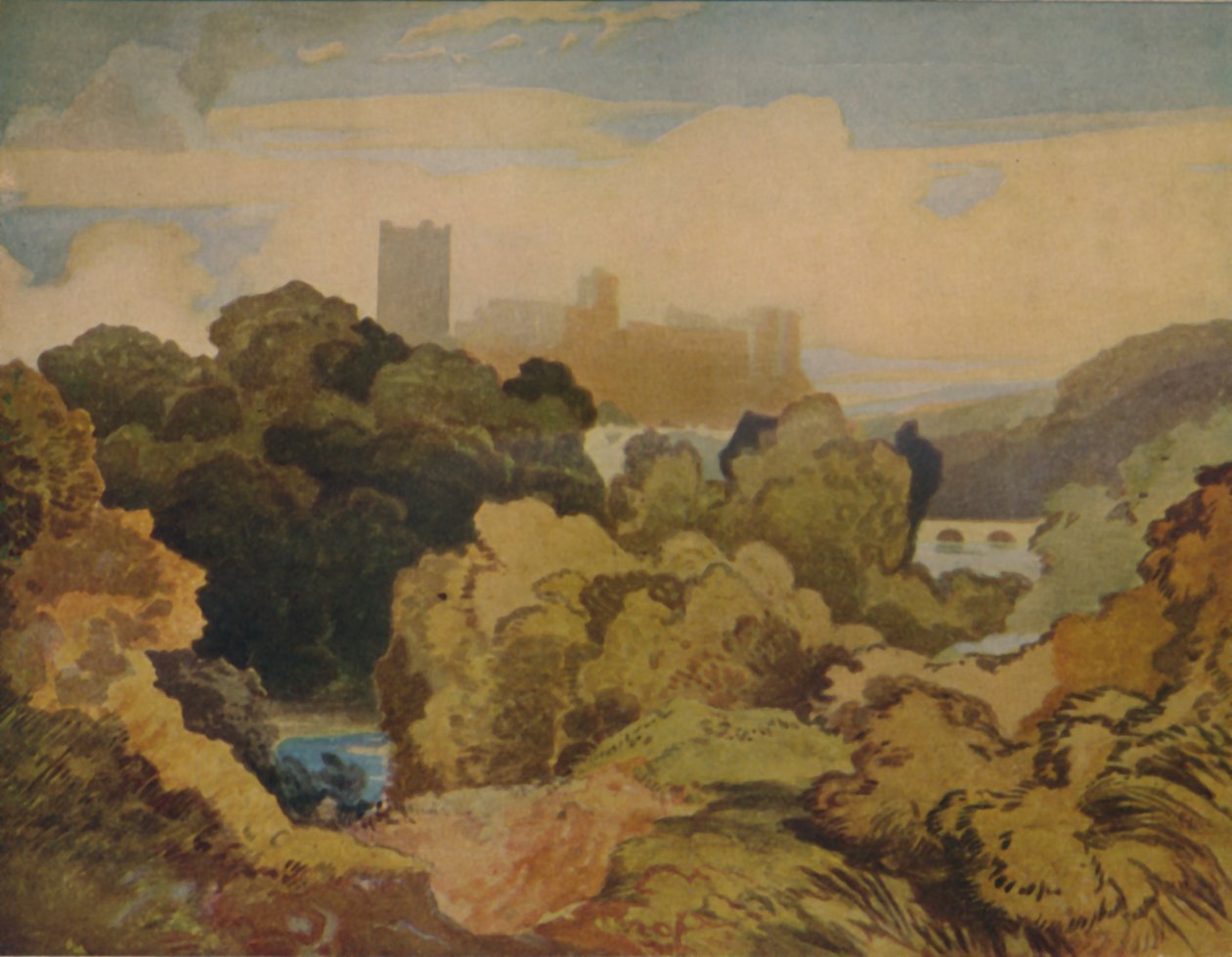 Richmond, Yorkshire, 1923 alkotó: John Sell Cotman