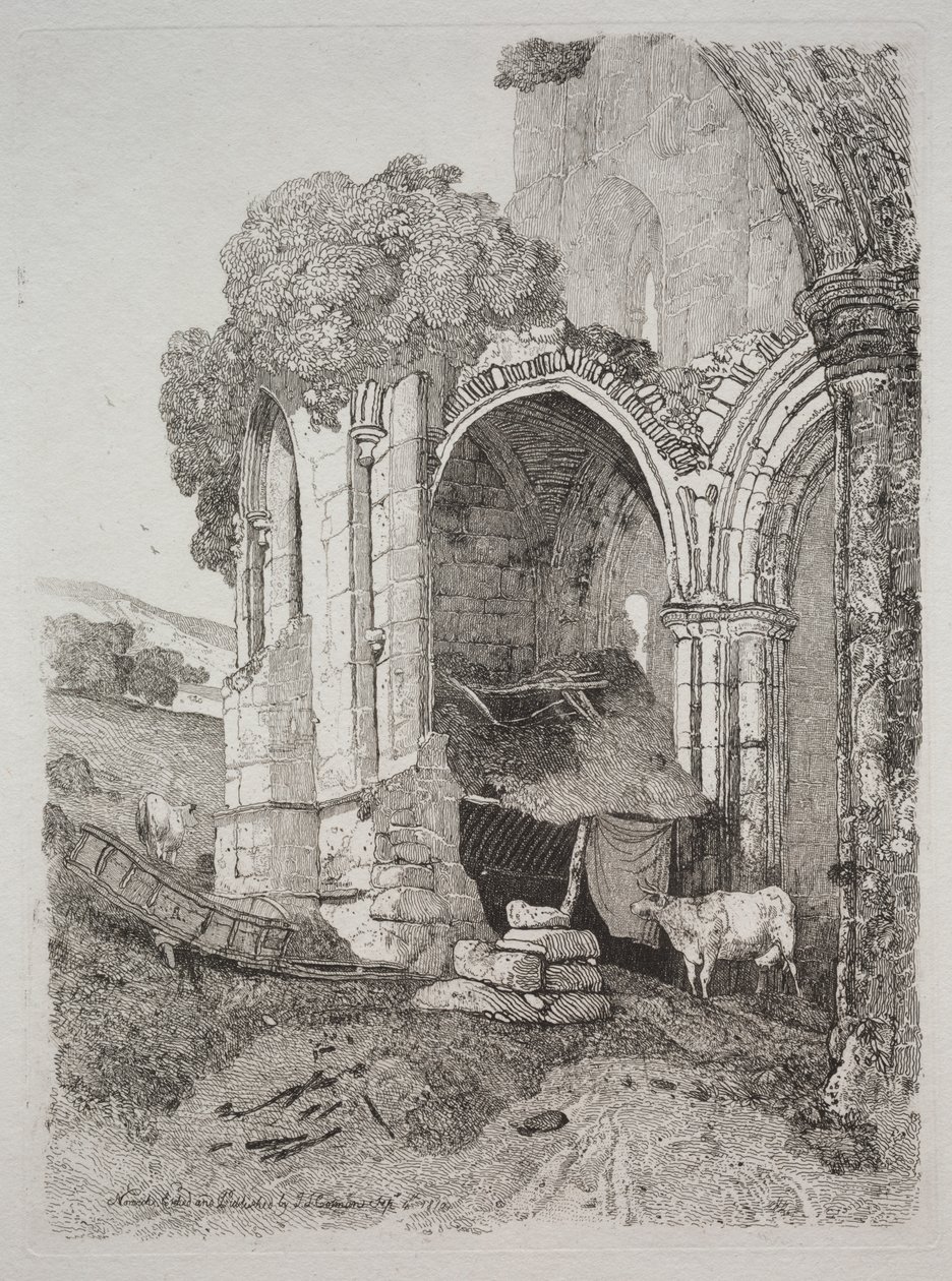 Rievaulx apátság, Yorkshire alkotó: John Sell Cotman