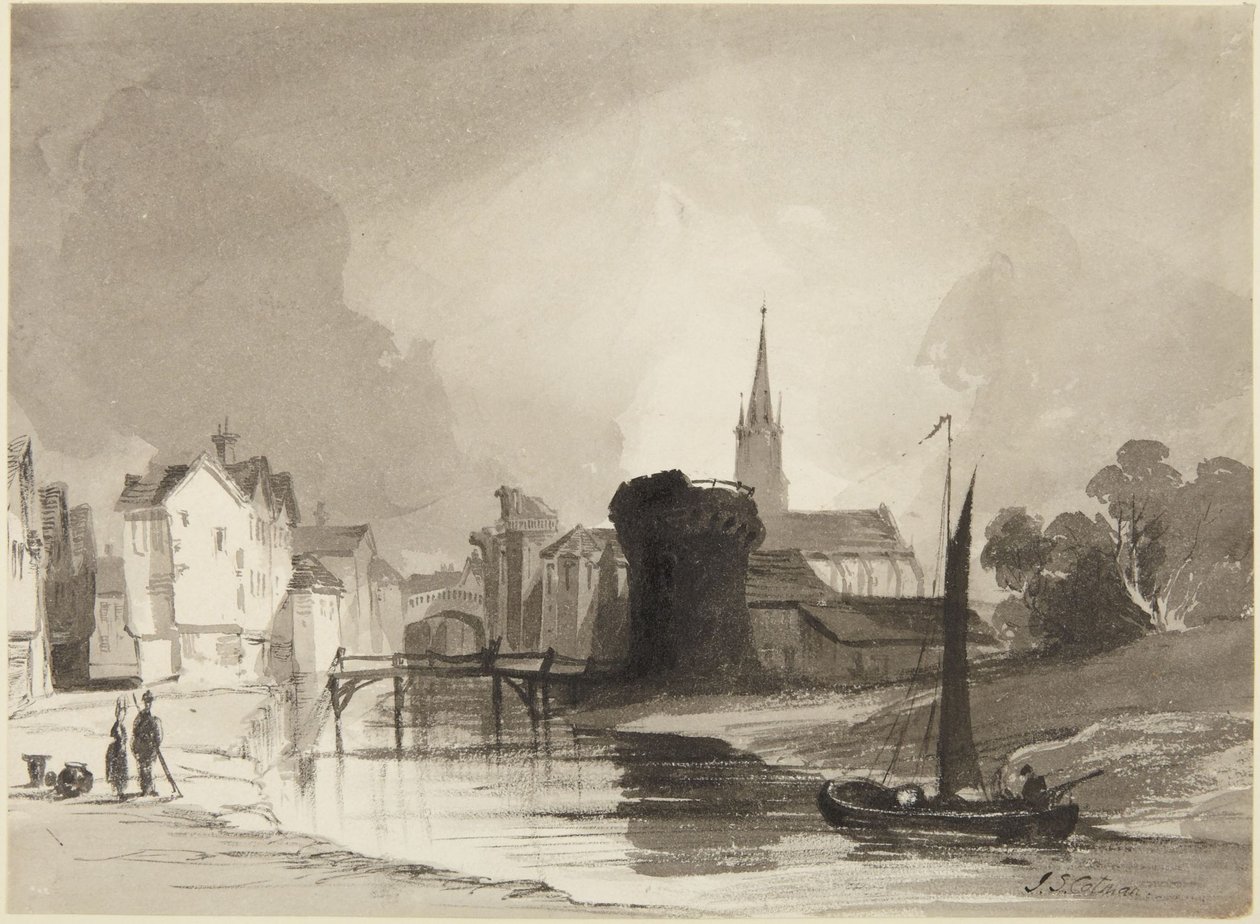 Folyóparti jelenet alkotó: John Sell Cotman