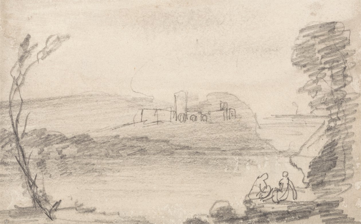 Rom a tavon, Richard Wilson módjára alkotó: John Sell Cotman