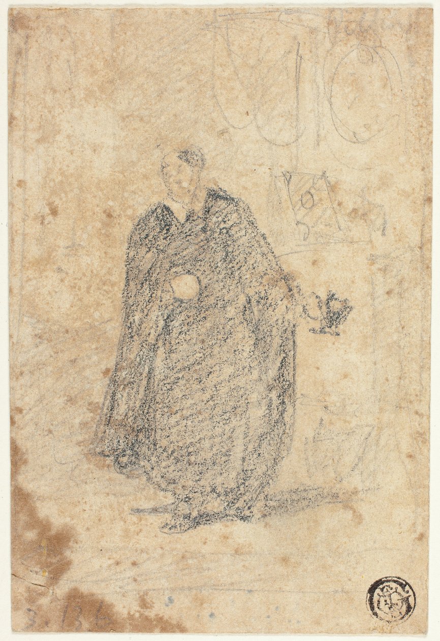 Vázlat a színész állóról alkotó: John Sell Cotman