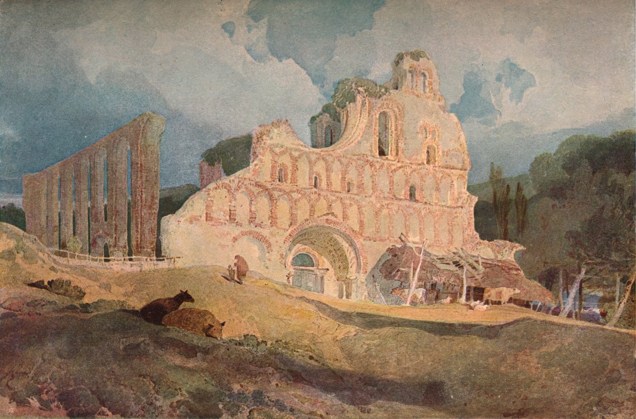 St. Botolphs Priory, Essex, c1806 alkotó: John Sell Cotman