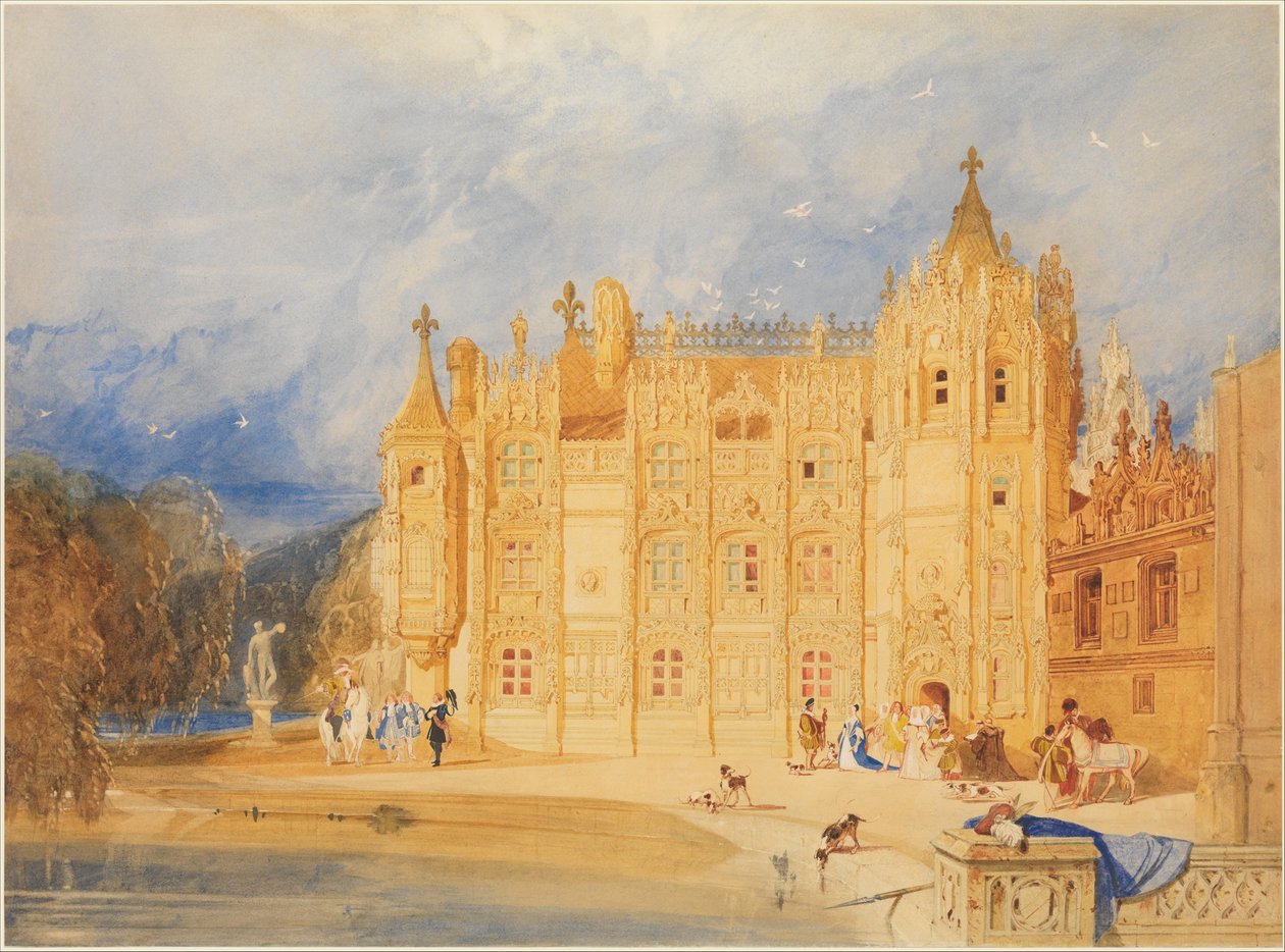 Az apáti ház, Saint-Ouen-apátság, Rouen alkotó: John Sell Cotman