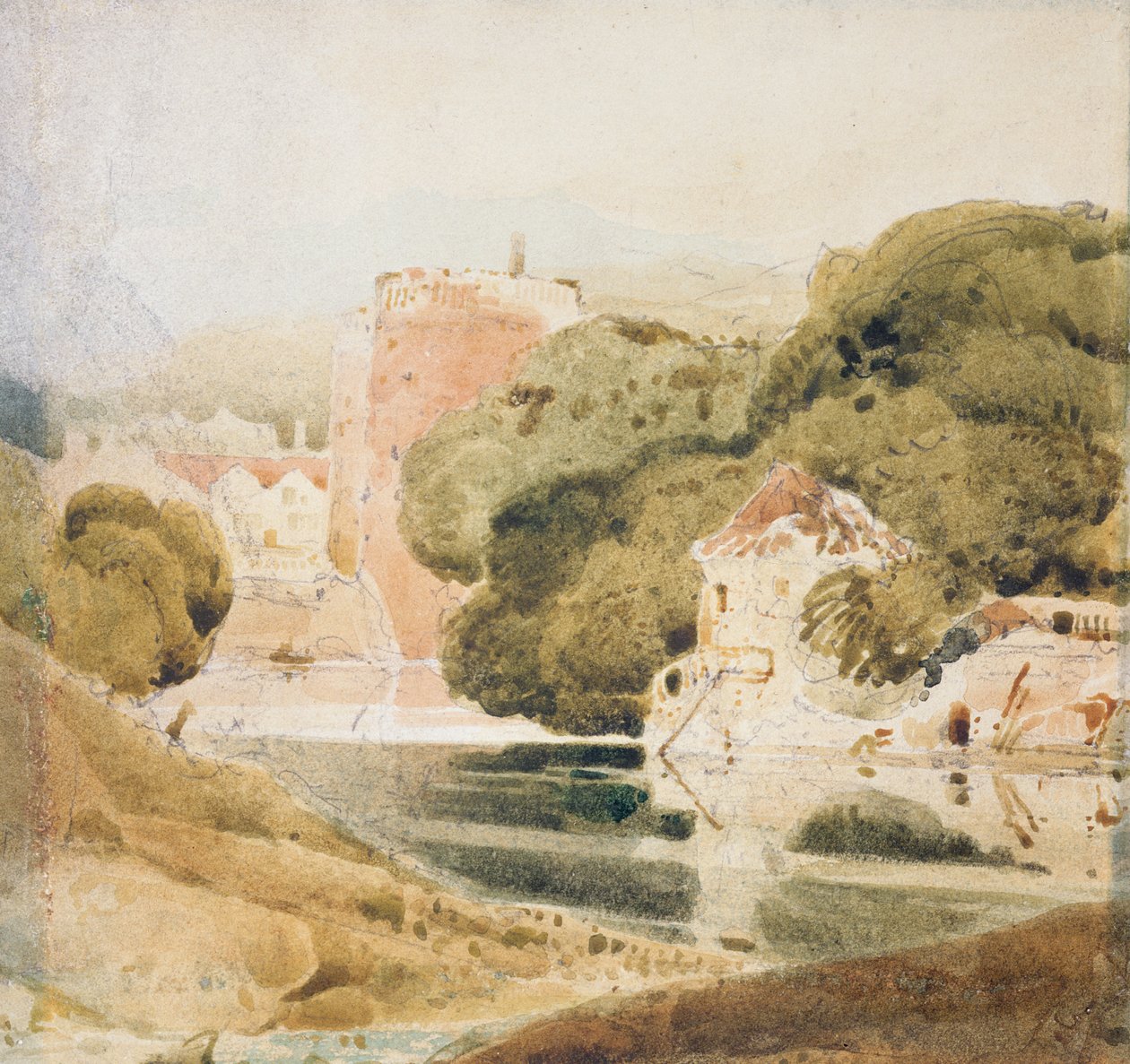 The Water Gate, York (akvarell, papír) alkotó: John Sell Cotman