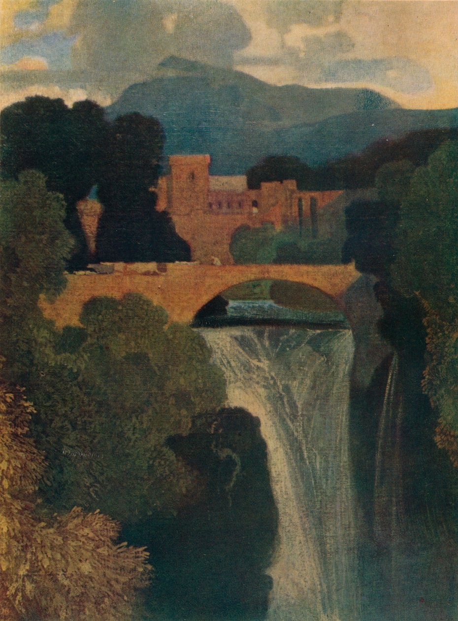 A vízesés, 1807, 1923 alkotó: John Sell Cotman