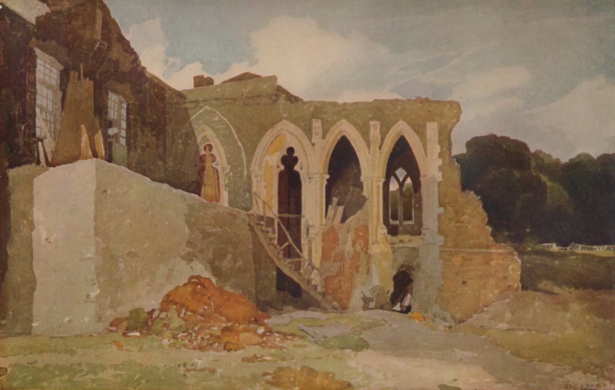 Walsingham Abbey, 1923 alkotó: John Sell Cotman